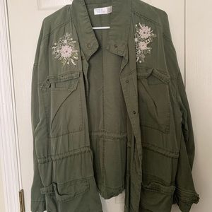 Army green shirt